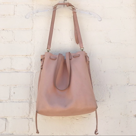 Madewell Medium Drawstring Transport Tote in Blush - Picture 4 of 4